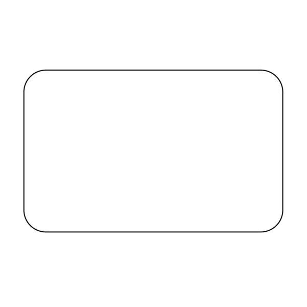 Intravenous Bag Label, Removable Thermal 2-1/2" x 4" White